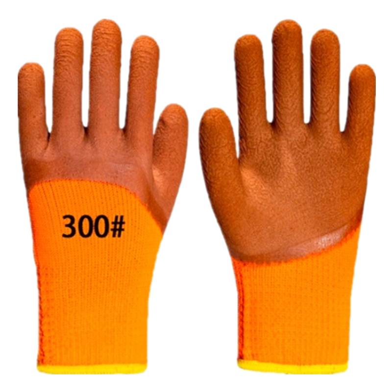 盛港毛圈浸胶加绒加厚保暖工地干活施工手套工业防护 300# 120双