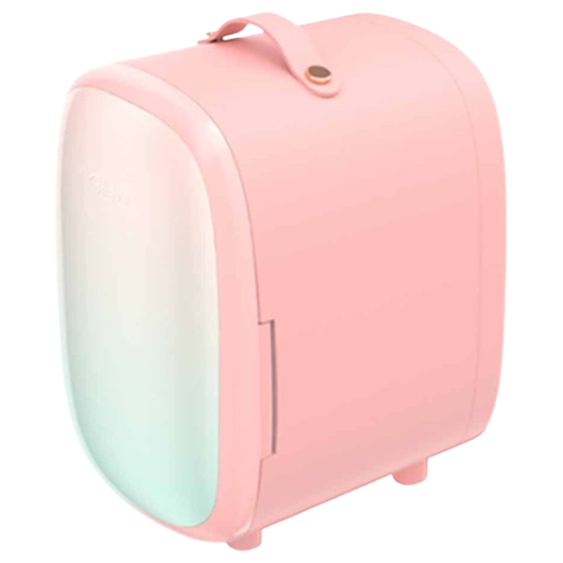 美的美妆冰箱6L小容量车家两用磁吸门封迷你冰箱DC-6M(ZG)