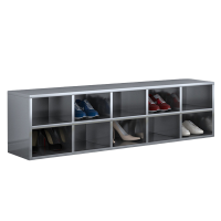 宜掌柜不锈钢员工鞋柜 10格(201)台