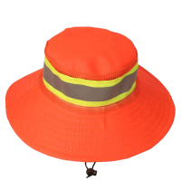 喜事虹 网面防晒帽 遮阳防晒渔夫帽 橘色 个