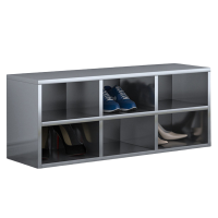 宜掌柜 不锈钢换鞋柜 6格(304)台