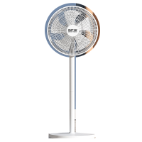 先科电风扇落地扇家用平面循环电扇台式宿舍大风力摇头扇_白色-机械网罩直径320mm2.5米电源线