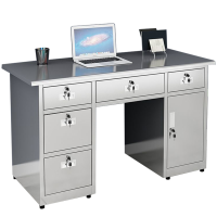 班龙电脑桌1.2m五斗中抽张