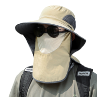 林可思 遮阳帽 YD-拼色披肩黑色 顶