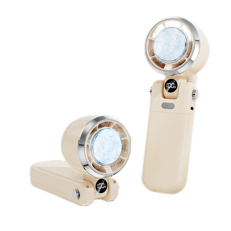 [超导体制冷]手持小风扇降温神器小型迷你便携式随身超强力挂脖户外折叠桌面2025新款静音学生宿舍USB充电