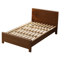 乐琪艺 实木单人床 胡桃色 2000*1500*950mm 张