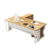 奇桄烁电脑桌含活动柜+侧柜1.6*0.8m浅胡桃色/组