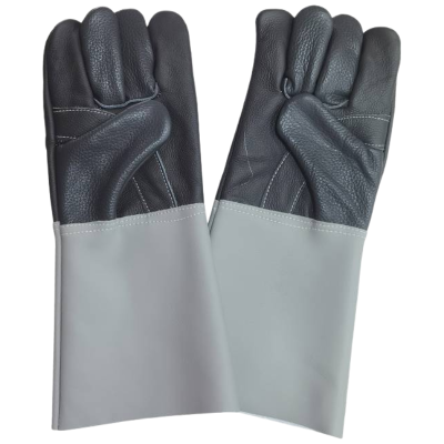 大杨 长皮电焊手套 牛皮电焊手套 拼色长牛皮焊工手套 082 /双