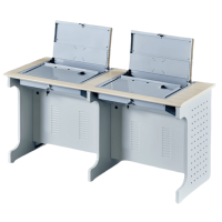 豫龙都翻转电脑桌双人张