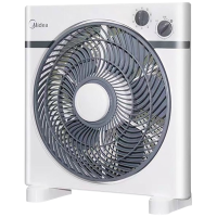 美的电风扇空气循环桌面风扇小巧不占地便携轻音低噪KYT25-15AW