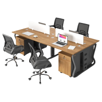 晨磊 屏风办公工位 四人位含柜椅240*120*75cm 套