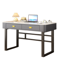 芊怡(QIANYI)玻璃电脑桌台式办公桌电竞桌家用学生家用卧室女生书桌梳妆台一体