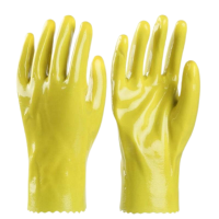 卓凡舒 黄色浸塑手套 L码 双