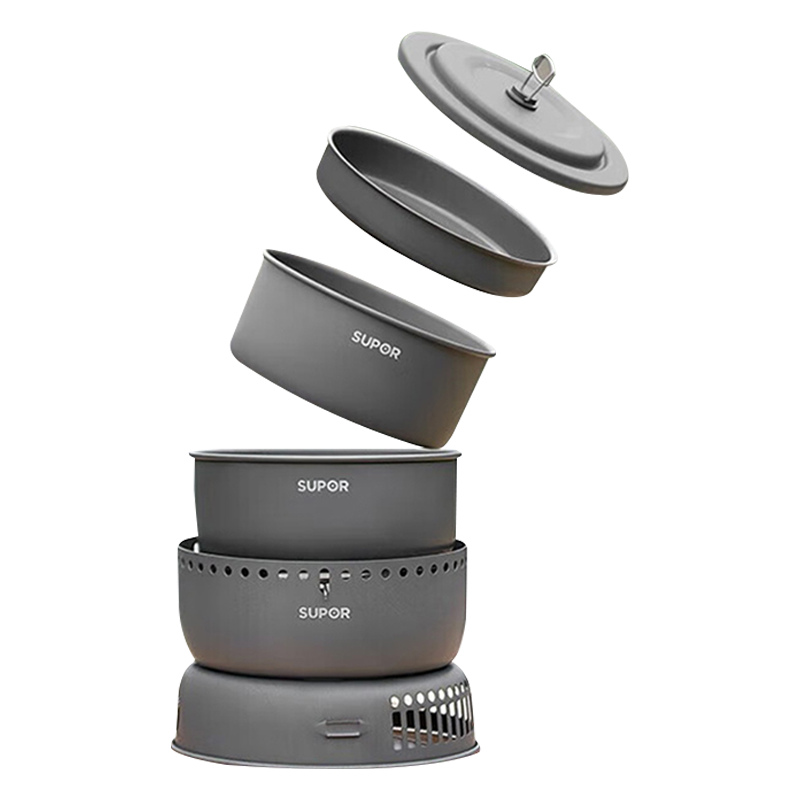 苏泊尔套装四件套多功能锅具套装奶锅汤锅煎锅TR2201E