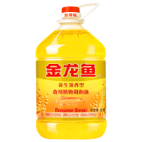 金龙鱼花生浓香食用调和油5L*4桶装大桶装食用油粮油植物油花生调和油金龙鱼烘炒菜烹饪凉拌煎炒煮炸油炸花生油家用实用油整箱