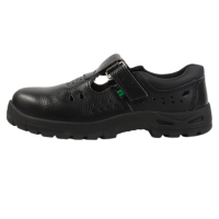 盾王 透气钢头防砸防刺穿劳保凉鞋男牛皮工地工作防护安全凉鞋 9385 42