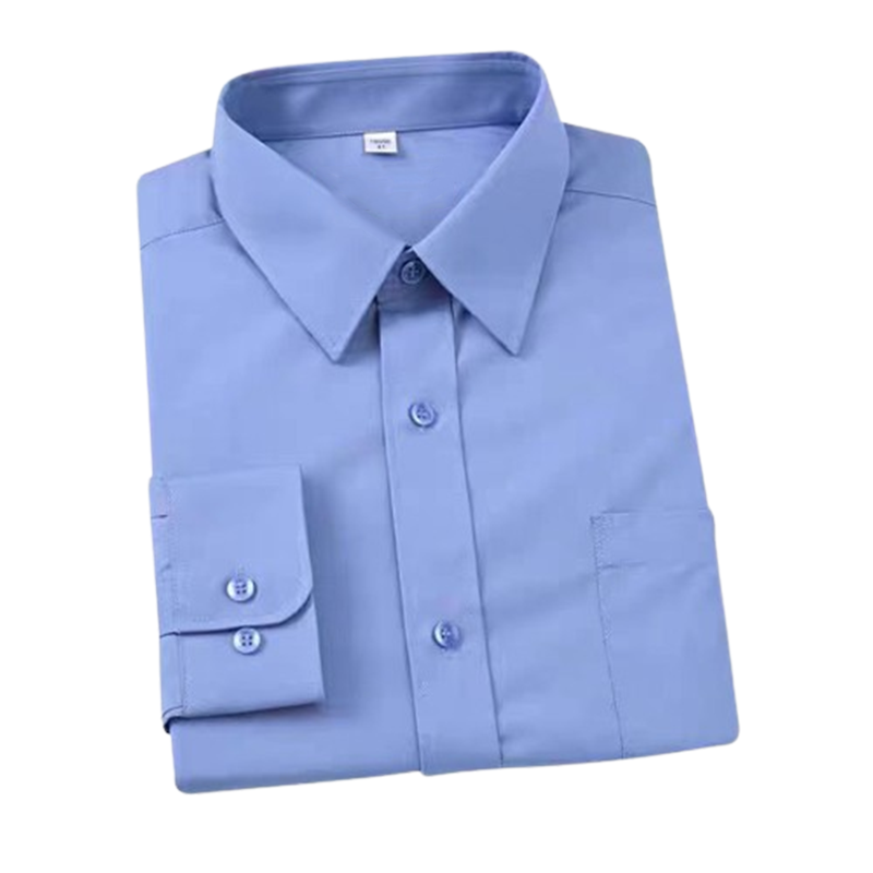 天富星新款内穿制服衬衣工装衬衫 蓝色长袖 件