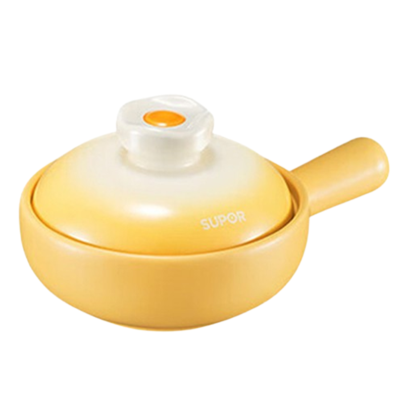 苏泊尔陶瓷煲0.8L煲汤锅耐高温不开裂陶瓷煲EB08WT01