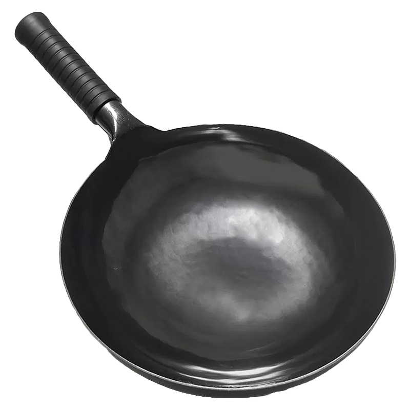 章丘正宗铁锅炒菜锅物理不粘锅炒锅已开锅手工老式铁锅无涂层家用燃气灶适用