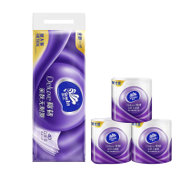 心相印抽纸茶语丝享3包一提纸巾M码三层110抽面巾纸提装三包一提