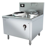 商用电磁小炒炉大功率凹面电磁灶小炒灶 一主一副 15kw PD-X400-E115Y