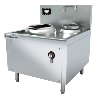 商用电磁小炒炉大功率凹面电磁灶小炒灶 一主一副 15kw PD-X400-E115Y