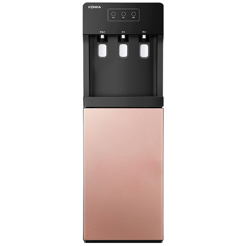 康佳(KONKA)饮水机下置水桶立式家用制冷制热小型自动智能冰热两用 云墨灰 [按钮带童锁98cm豪华大款]-温热