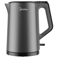 美的电热水壶1.5L双层防烫一体式无缝烧水壶MK-15MS03