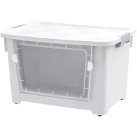 山之只 双开门可视收纳箱 52*37*33cm 个