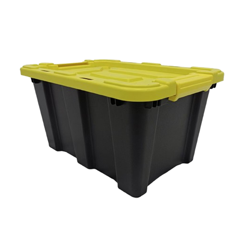 千苏 QS-SNX009 家用工业风车载收纳箱户外工具收纳箱25L (新款黄盖)