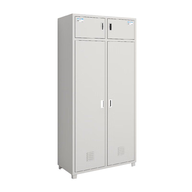 洛来宝内务柜二门更衣柜衣帽物品柜铁皮储物柜宿舍衣柜 双人士兵柜(常规款)