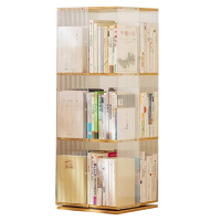 华立伟旋转书架三层组