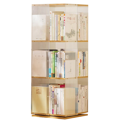 华立伟旋转书架三层组