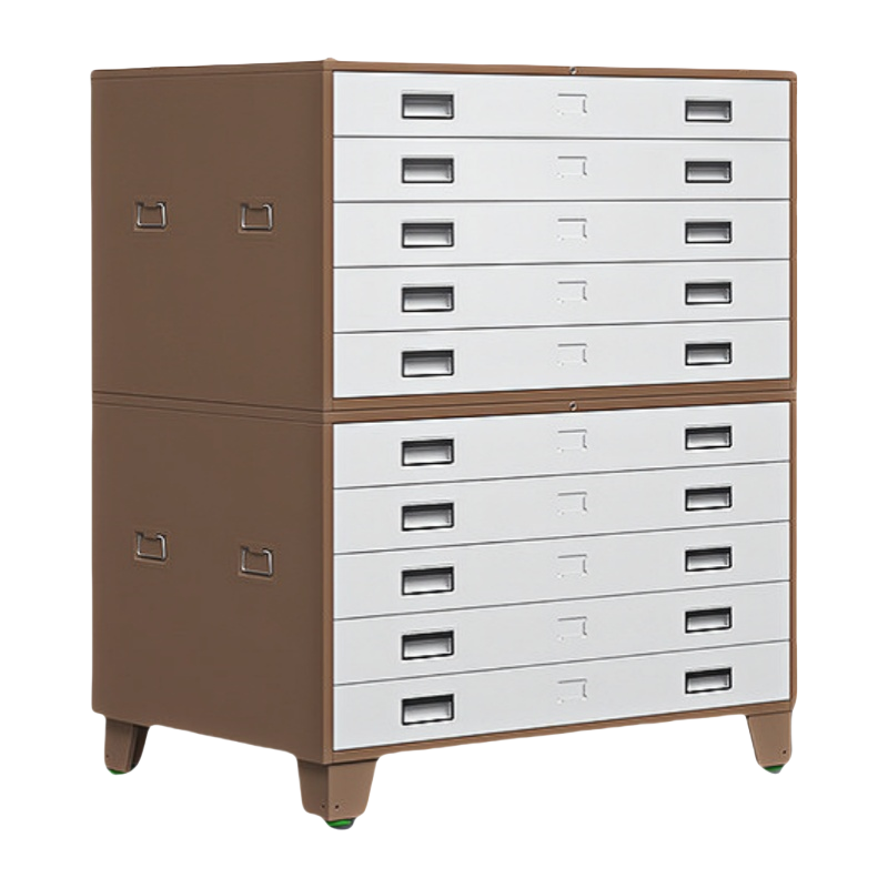 珂洋 图纸柜 咖色0号二节1300*930*1200mm 台