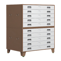 珂洋 图纸柜 咖色0号二节1300*930*1200mm 台
