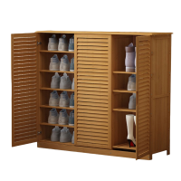 悦兴诚原木色鞋柜100*34*100cm个