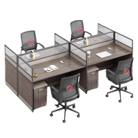 悦兴诚办公桌含柜240*120*110cm套