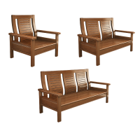 宜掌柜 实木沙发组合 1+2+3 套