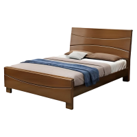 乐琪艺 实木单人床 胡桃色 2000*1200*985mm 张