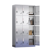 伊洛源不锈钢更衣柜十二门台