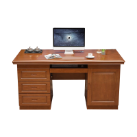 欧泰杰中式橡胶木实木多层板电脑桌书桌办公桌1.2*0.6米(不含椅)