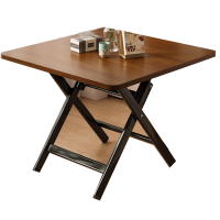 阿斯卡利(ASCARI)可折叠桌餐桌家用户型小桌子简易圆桌出租屋户外便携摆摊吃饭方桌