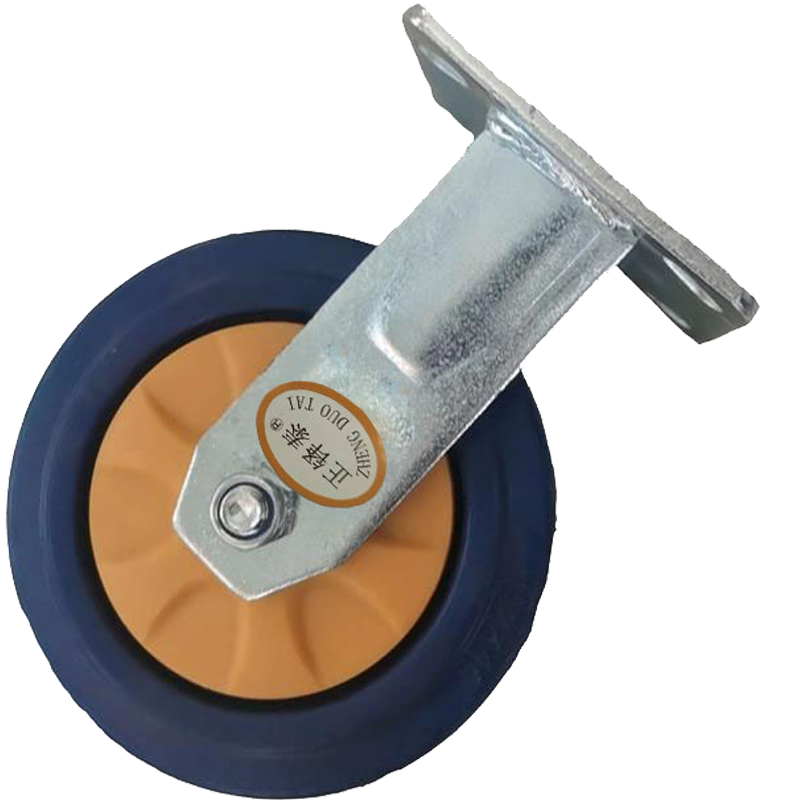 正铎泰 天然橡胶 重型静音胶轮 定向轮8寸200mm /个