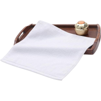 欧梦澜 白色方形毛巾擦手巾抹布10条装 30*30cm 包
