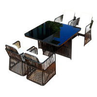 华立伟户外桌椅一桌四椅套