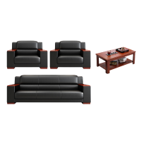 悦兴诚待客沙发206*84*93cm(1+1+3)+长茶几套