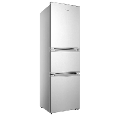 荣事达(Royalstar)215升三门家用大容量节能低噪租房中门软冷冻保鲜冷冻冰箱微霜R215T灰