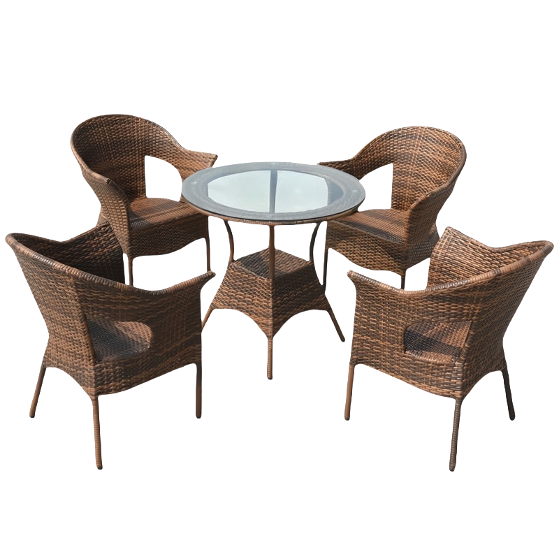 华立伟餐桌椅一桌四椅80*80cm套