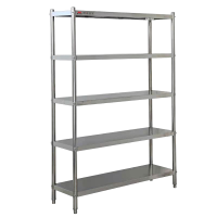 明焌佳 宝商用加厚不锈钢置物架 五层货架 1200*500*1800