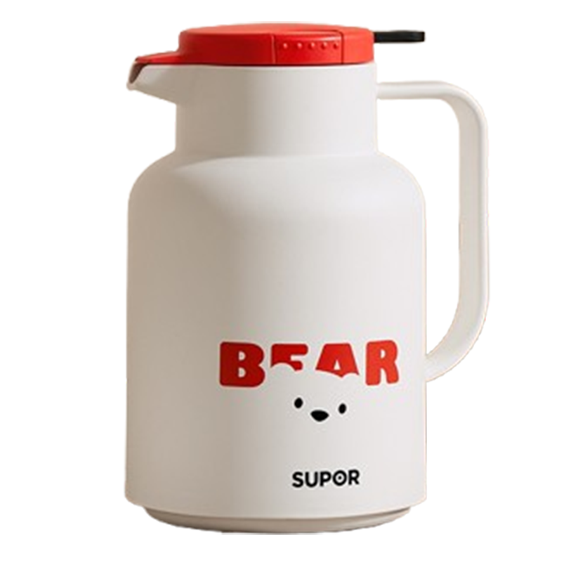 苏泊尔保温壶2L真空玻璃红胆暖水壶红帽熊熊KCG20AS50